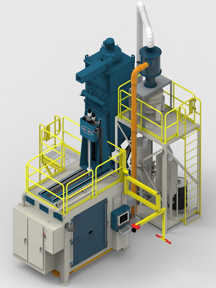 model 613 g c cnc shot peen render